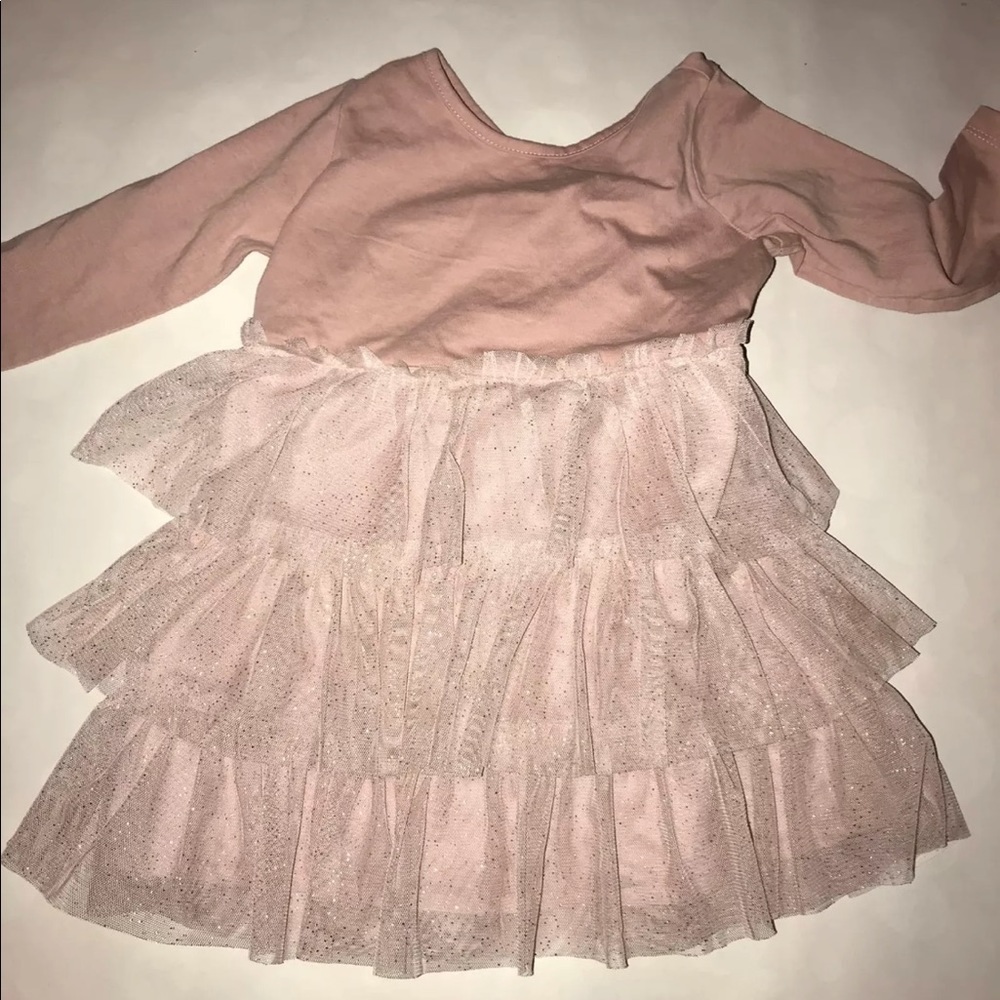 Baby gap mauve ruffle dress 2t